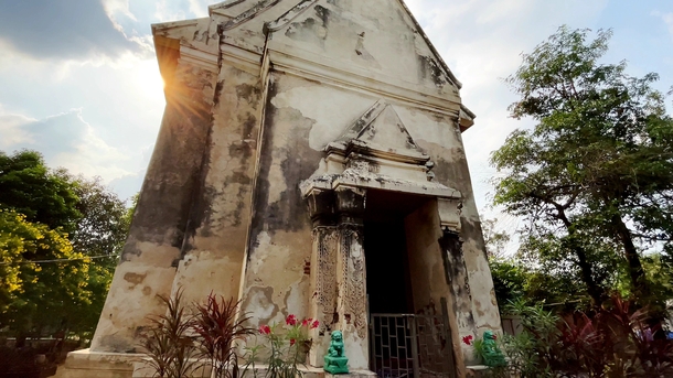 Abandoned Temple in Rural Bangkok Thailand