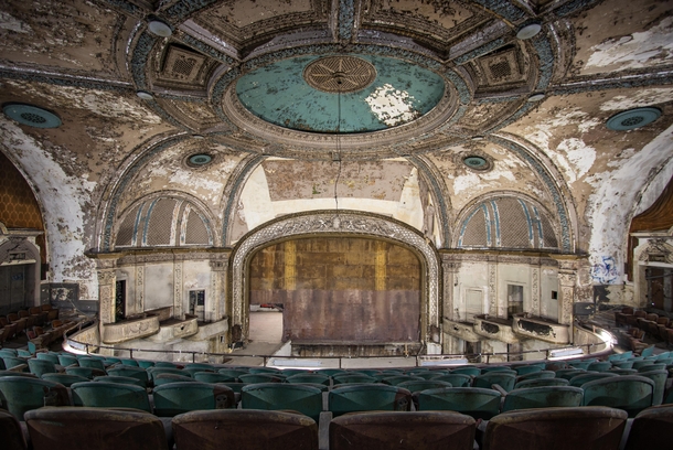Abandoned theater under renovations