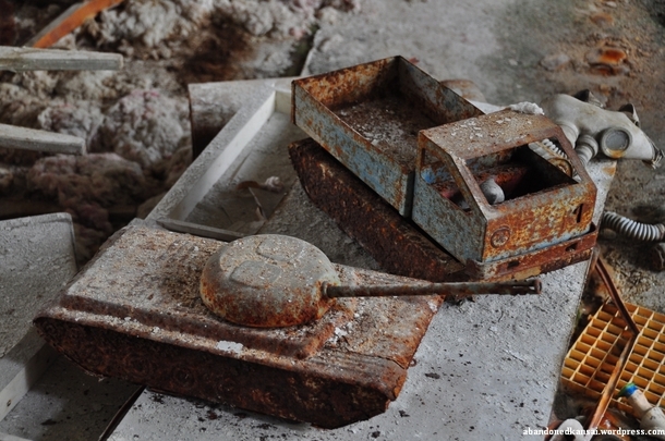 Abandoned toys at a kindergarten in Priyat  Chernobyl  More in the comments
