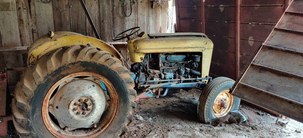 Abandoned Tractor in Old Farm House in Gonzales Texas