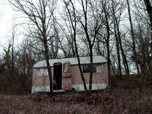 Abandoned trailer in Sarrazac France 