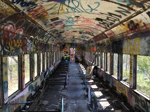 Abandoned train car Pennsylvania