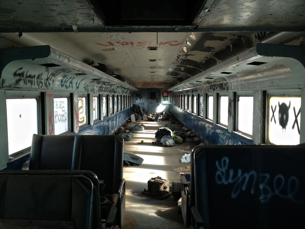 Abandoned train carriage found east of Walla Walla WA 