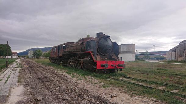 Abandoned train in northern spain