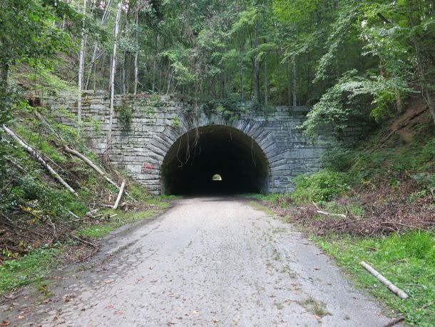 Abandoned Tunnel on the road to nowhere North Carolina  x