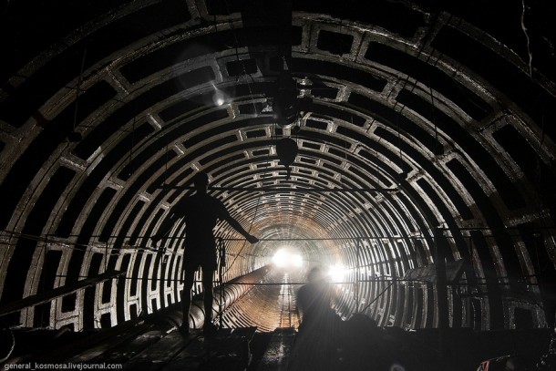 Abandoned underground shelter Kiev Ukraine 