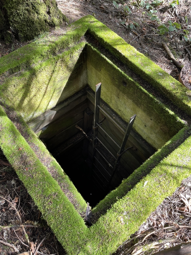 Abandoned underground utility vault 