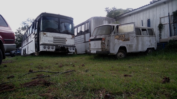 Abandoned vehicles in UFSM campus Santa Maria RS Brazil x