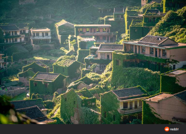 Abandoned village in China