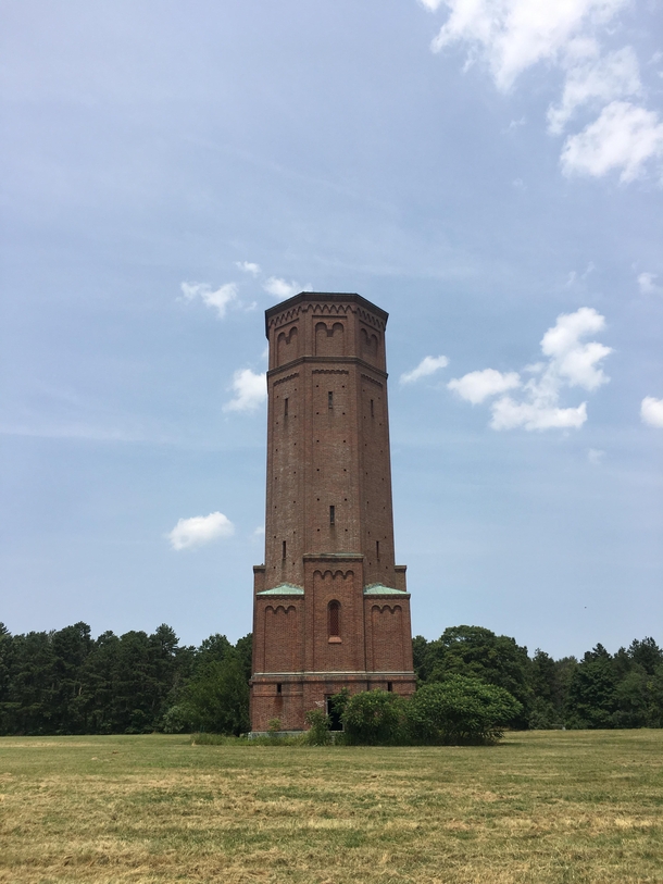 Abandoned water tower I visited at Pilgrim Psychiatric Center on Long Island