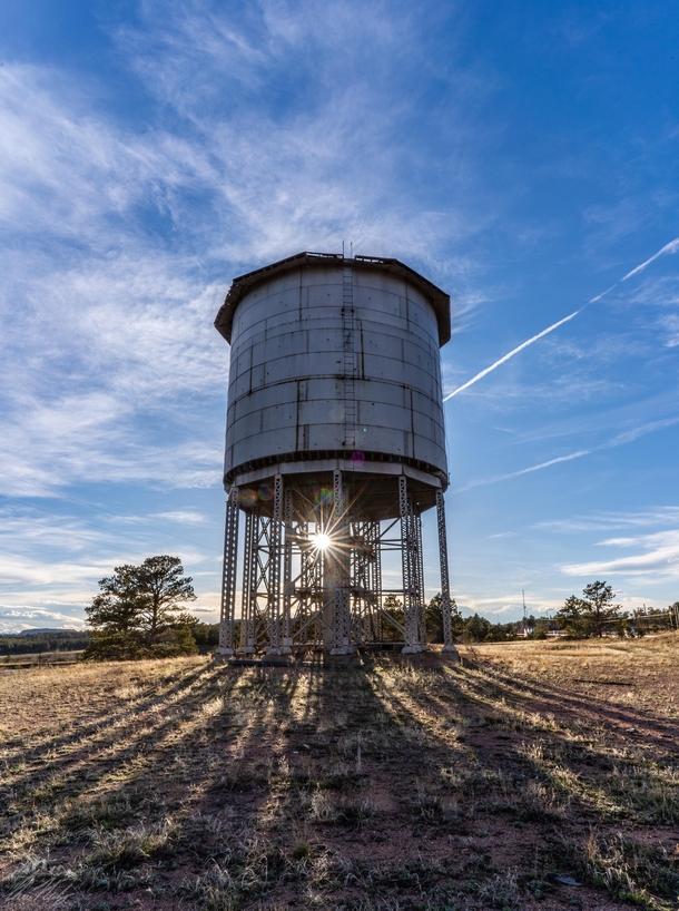 Abandoned Water Tower in Rural Wyoming It was Used to Fill up Steam Engines