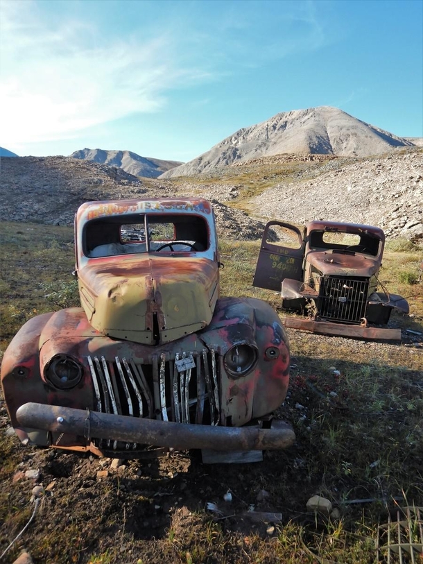 Abandoned WW-era vehicles hundreds of kilometres from the nearest town CANOL Trail NWT Canada