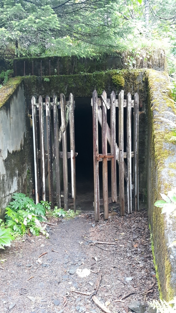 abandoned wwii bunker near seaward alaska 