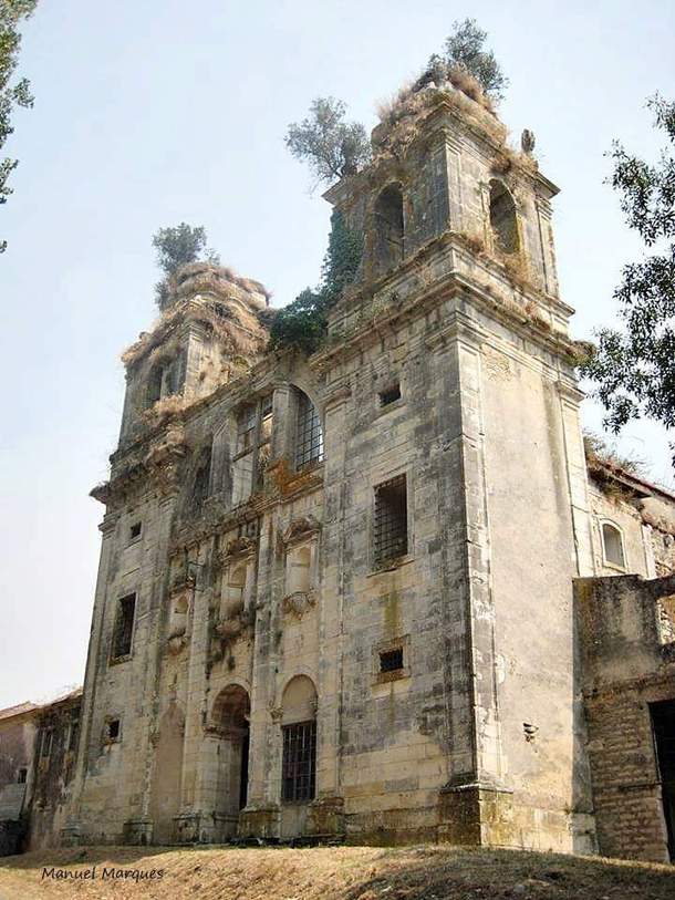 Abandoned -year-old monastery in Figueira da Foz Portugal