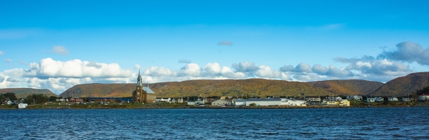 Acadian fishing village of Cheticamp Nova Scotia Cape Breton Island 