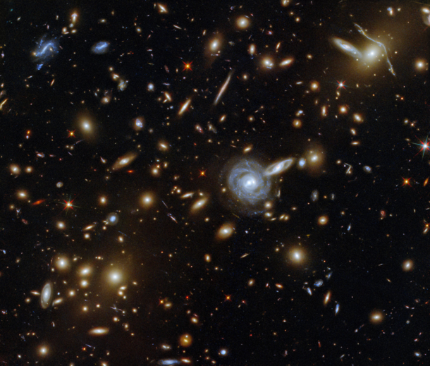 ACO S  A Massive Galaxy Cluster located some  billion light-years away