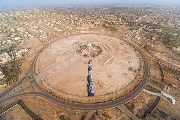 Aerial of Ouagadougou Ouagadougou Burkina Faso 