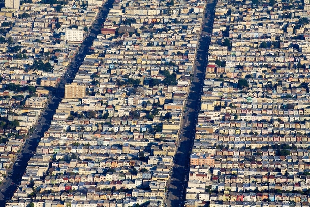Aerial San Francisco Houses - 