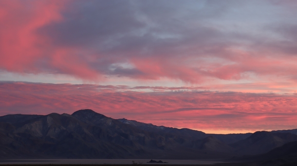 After sunset in Death valley