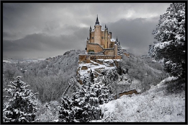 Alcazar Castle Of Segovia Spain 