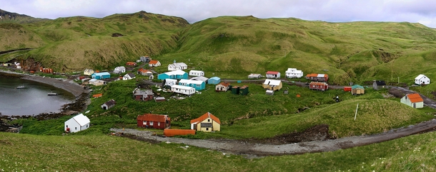 Aleutian fishing community of Atka population 