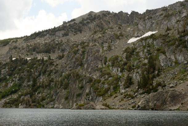 Alpine lake near the CaliforniaNevada border 