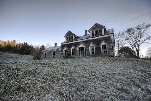 Amazing Abandoned House in Rural New Brunswick Just After Sunrise 