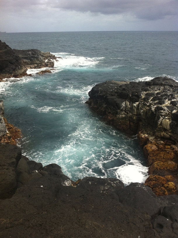 Amazing rocky shore of Kawaii 
