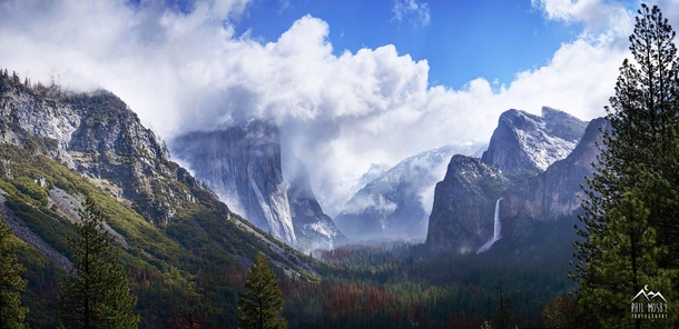 Amazing Yosemite Valley after a spring rain storm 