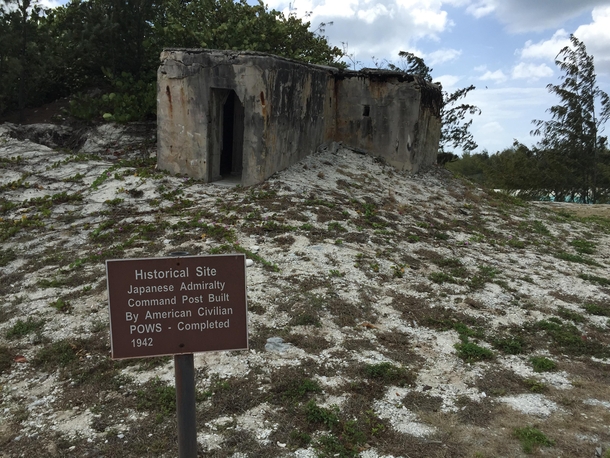 American POW built Command Post from Wake Island