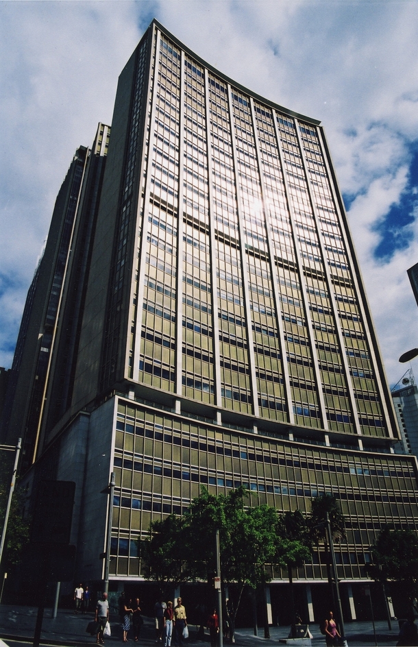 AMP Building Alfred St Sydney International Style building from