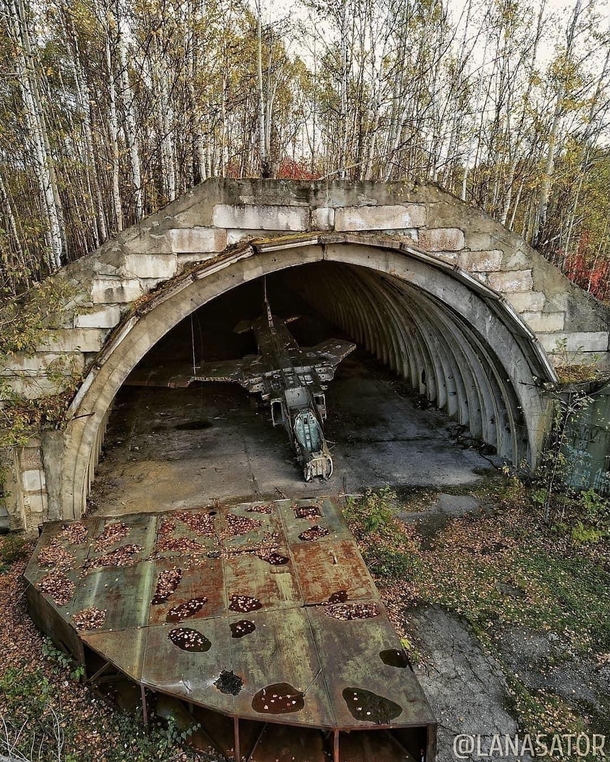 An abandoned airbase in Sakhalin