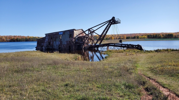 An Abandoned Barge in Michigans Upper Peninsula 