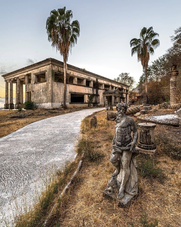 An abandoned cartel lords mansion in Mexico
