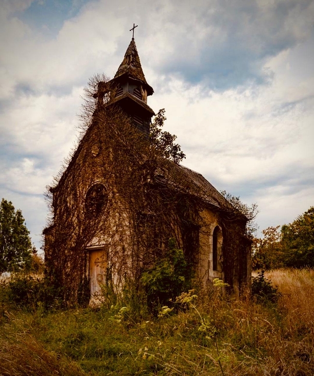 An abandoned Church in middle of some place