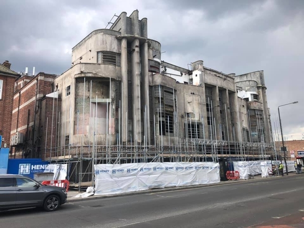 An abandoned Cinema with a very s vibe in England UK is going through a refurbishment