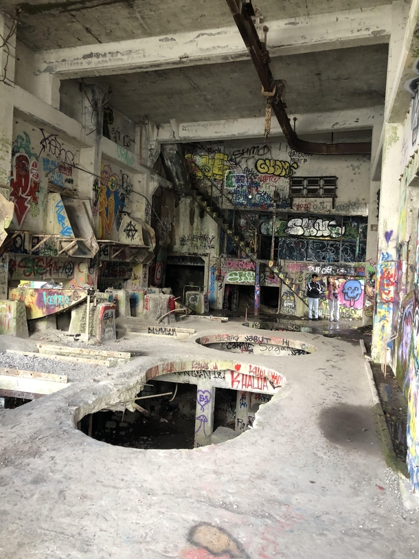 An abandoned concrete factory in Washington