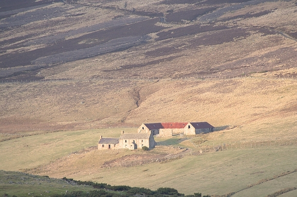An abandoned farm in the Cairngorms Scotland 