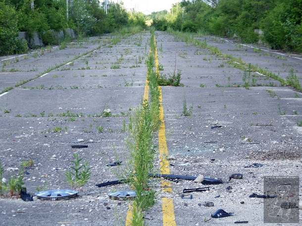An abandoned fragment of the mother road Route  in McCook IL 