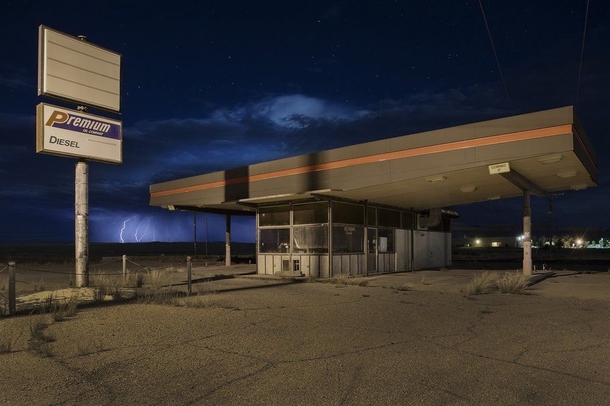 An abandoned gas station in Utah 