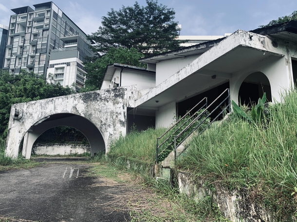 An abandoned home in the middle of Kuala Lumpur Malaysia