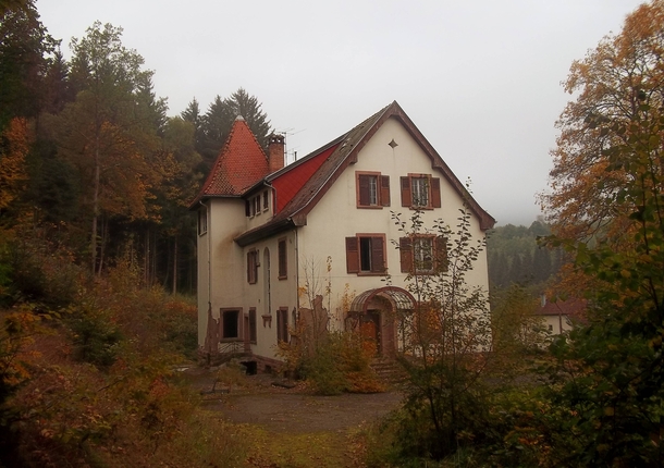 An abandoned house in the forest France 