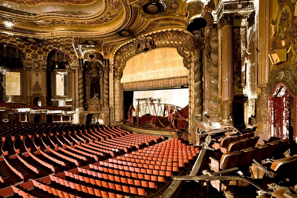 An abandoned movie palace right in the heart of Brooklyn  Link in comments