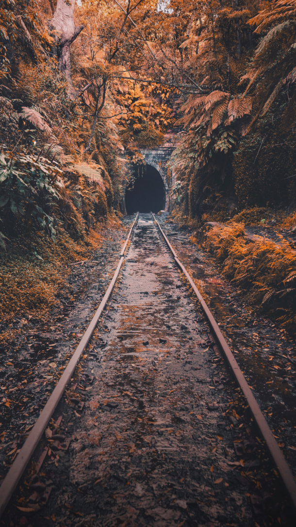An abandoned railway tunnel in NSW Australia from the late s 