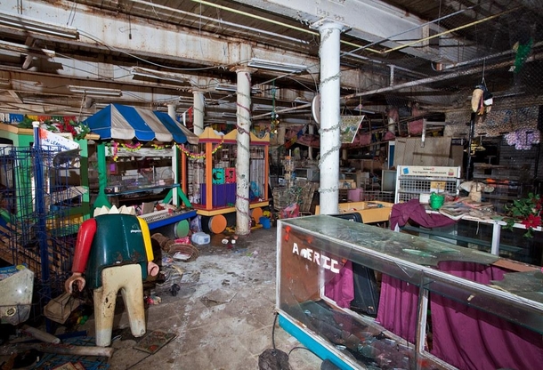 An abandoned toy store