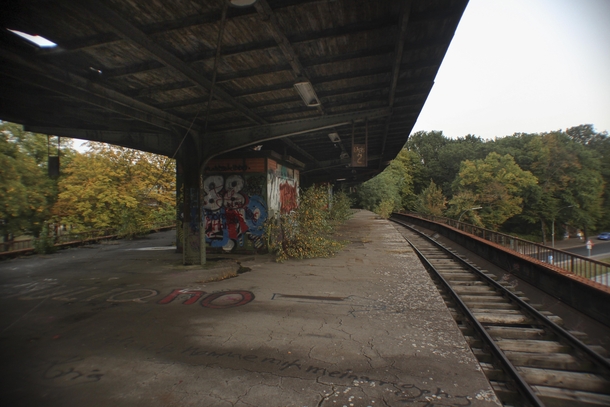 An abandoned train station