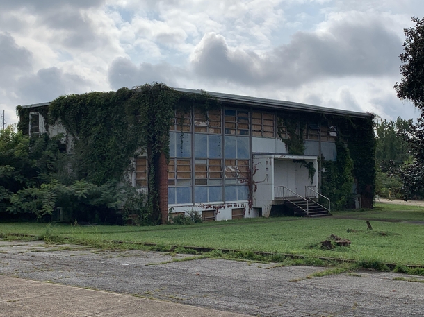 An abandoned trucking company terminal