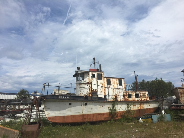 An abandoned Tugboat that I saw today
