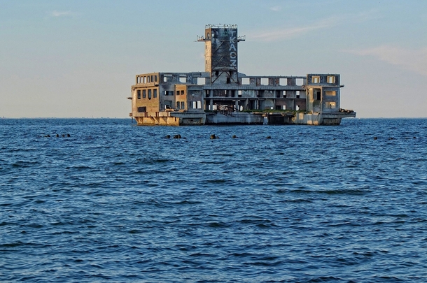 An abandoned World War II research center is still standing off the coast of Poland 