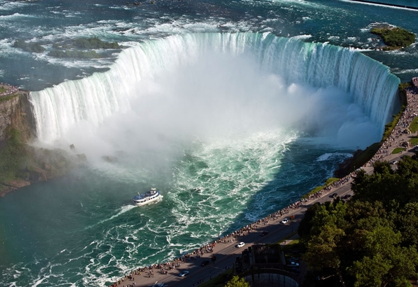 An Airshot of Niagara Falls 